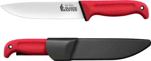 Cold Steel Slock Master 6.75" Plain Edge Folding Knife Red Tim Wells Edition