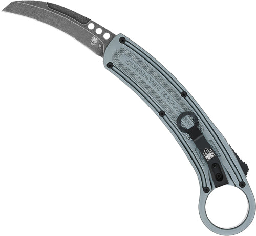 CobraTec Karambit 2.75" Double Action Grey Right Hand D2 Steel OTF Knife