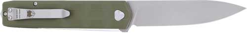 CobraTec Kuzio Folding Knife 3.12" OD Green G10 Handle D2 Blade