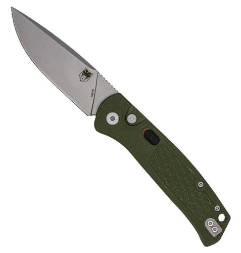 COBRATEC RECON PUSH BUTTON AUTO 3.12" OD GREEN G10