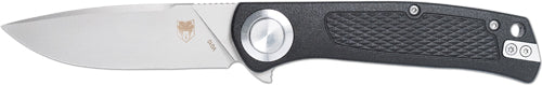 CobraTec EDC Scout Button Lock 3.12" Black Stainless Steel Folding Knife