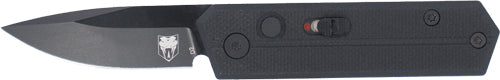CobraTec Stinger Folder 1.9" Black/Black D2 Blade SD Button Knife