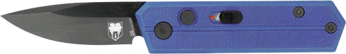 CobraTec Stinger Folder 1.9" Purple/Black D2 Blade SD Button Knife