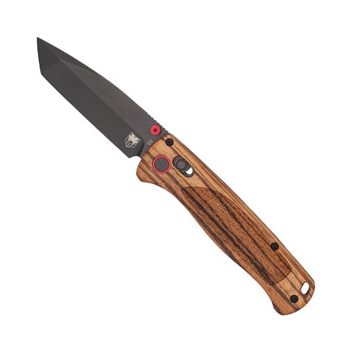 CobraTec Legacy Bar Lock 3" Zebrawood/Black Tanto D2 Blade Folding Knife