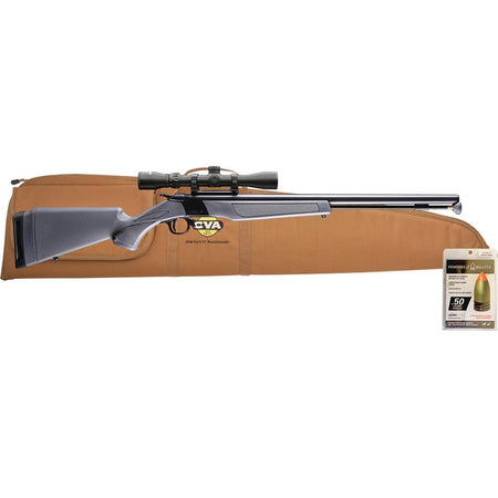 CVA Wolf V2 Muzzleloader Rifle Package .50 Cal 24" Barrel Grey with 3-9x32 Konus Scope