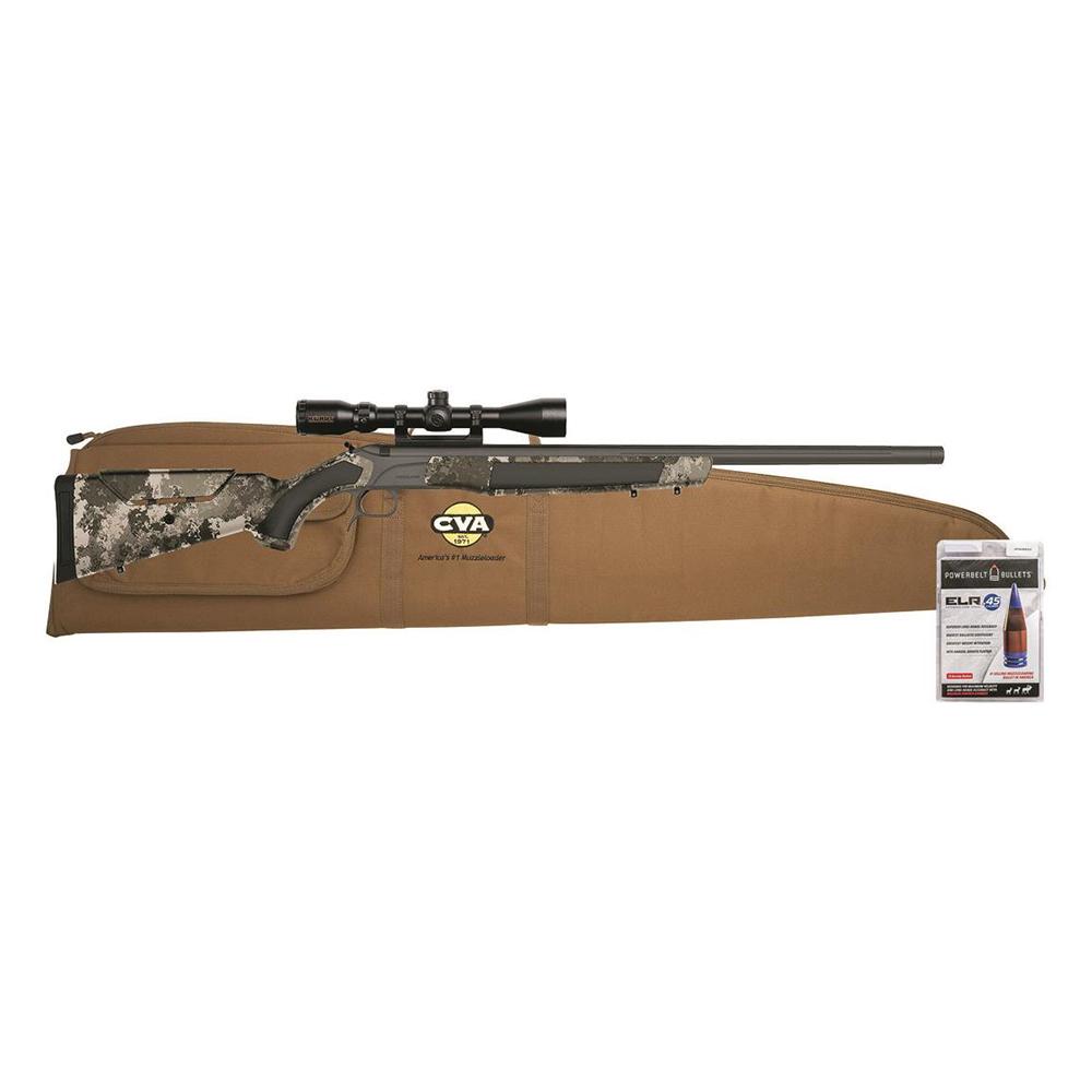 CVA Accura MR-X Muzzleloader Rifle .45 Cal Cerakote Sniper Grey KonusPro 3-9x40 IR BDC Scope