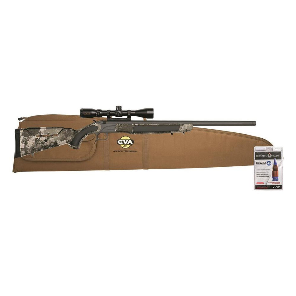 CVA Accura MR-X Muzzleloader Rifle .45 Cal Cerakote Sniper Grey KonusPro 3-9x40 IR BDC Scope