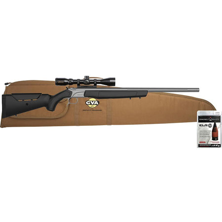CVA Accura MR-X Muzzleloader Rifle .50 Cal Stainless Steel Black with KonusPro 4-12x44 IR BDC Scope