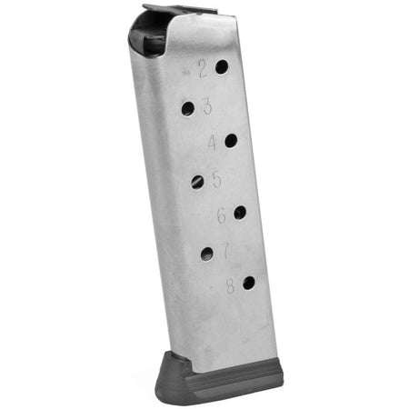 Colt 1911 Government/Commander Stainless Handgun Magazine with Base Pad .45 ACP 8-Round
