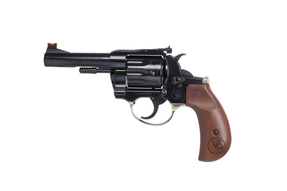 Henry H016BDA Golden Boy 22 S/L/LR 10 Shot 4" Blued Round Barrel, Blued Cylinder, Blued Polished Steel Frame, American Walnut Birdshead Grip, Exposed Hammer