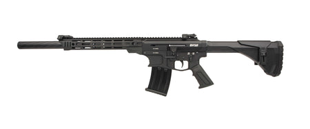 Derya Firearms DY1220US Namlu DY12 12 Gauge Semi-Auto 3" 5+1 20" Black Melotine Threaded Barrel, Black Anodized Aluminum Receiver w/Picatinny Rail, Black Adjustable Polymer Stock & Pistol Grip