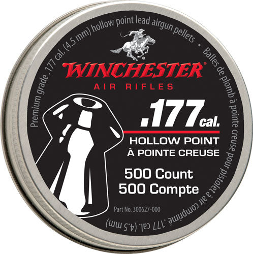 Winchester .177 Hollow Point Pellets 500-Count Tin 6-Pack Case