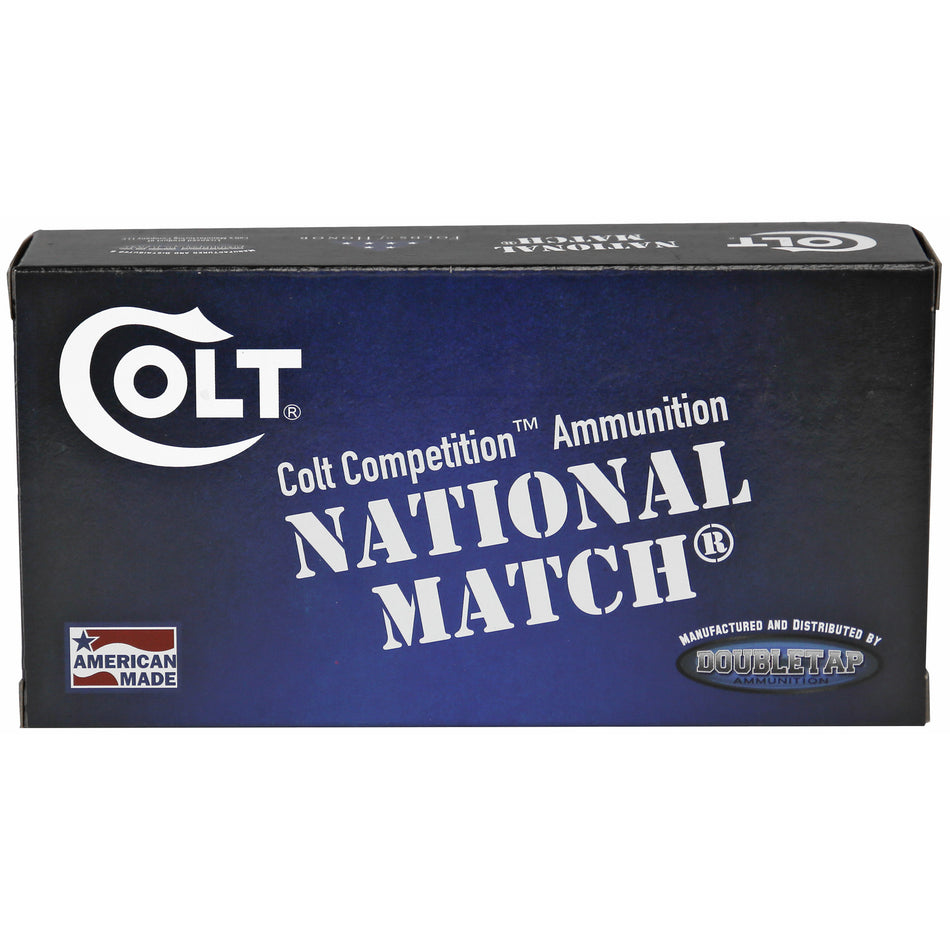 DoubleTap Colt National Match 10mm Auto 180 gr FMJ ammo