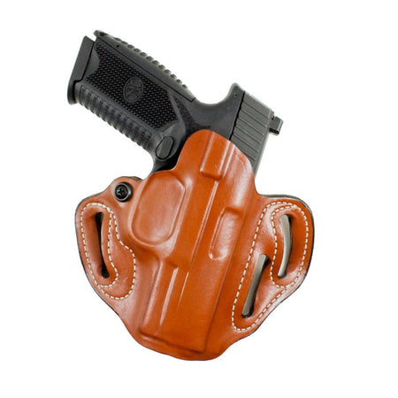 DeSantis #002 Speed Scabbard OWB Holster Colt 1911 4-4.25 Inch Tan Right Hand