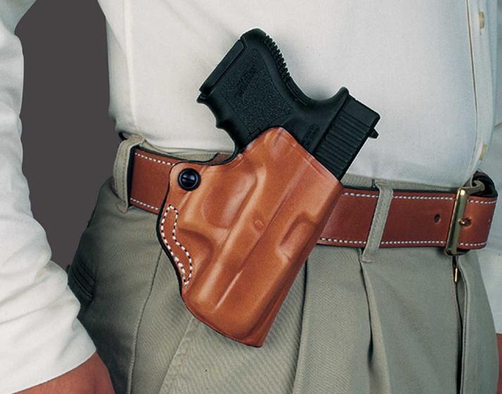 DeSantis Mini Scabbard Belt Holster for Walther PPK/PPKS Tan Right Hand