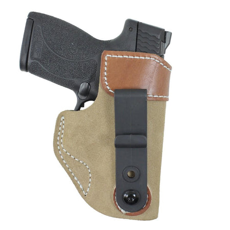 DeSantis Sof-Tuck IWB Holster for S&W Bodyguard 380 Natural Suede Right Hand