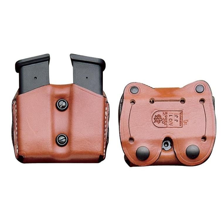 DeSantis Double Magazine Pouch for Colt Gov't .45 Tan Ambidextrous