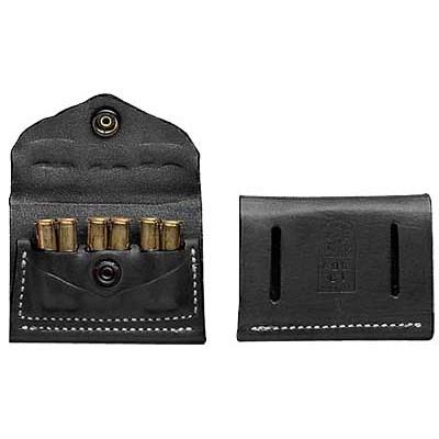 DeSantis 2x2x2 Cartridge Pouch for .38/.357 Cal Revolvers Black Ambi
