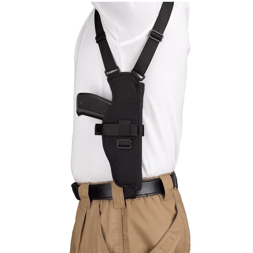 DeSantis V84 Dragonfly Vertical Shoulder Holster for Large Auto Loaders - Black Ambidextrous