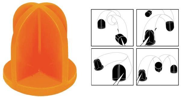Do-All Outdoors Impact Seal Ground Bouncing Reactive Target 5" Top Hat