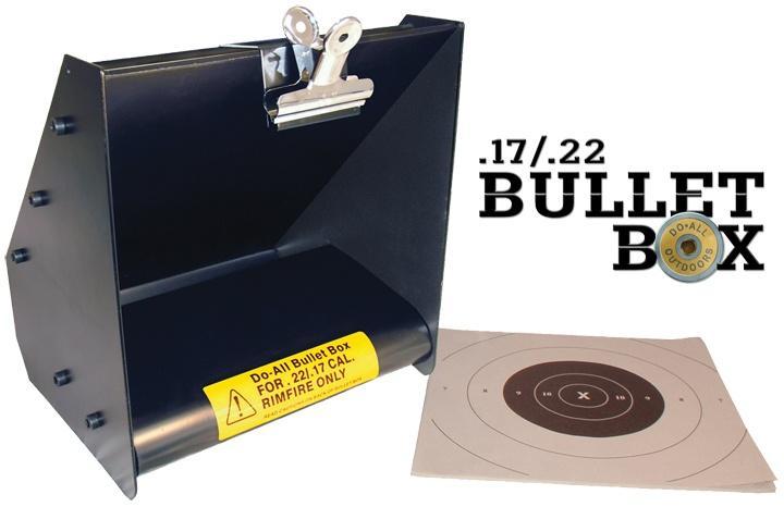 Do-All Outdoors .17-.22 Bullet Box Portable Rimfire Shooting Range Target Trap