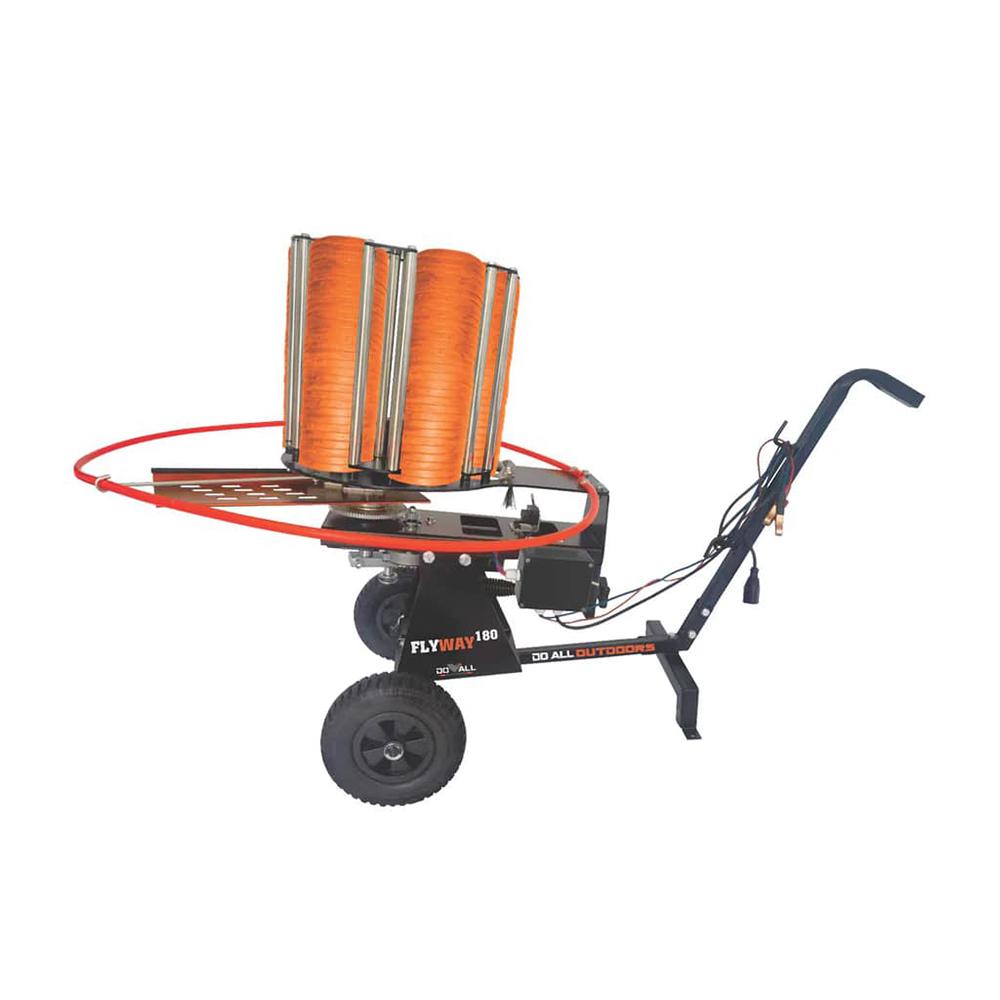 Do All Outdoors Flyway 180 Turret Stack Clay Pigeon Thrower with Cart