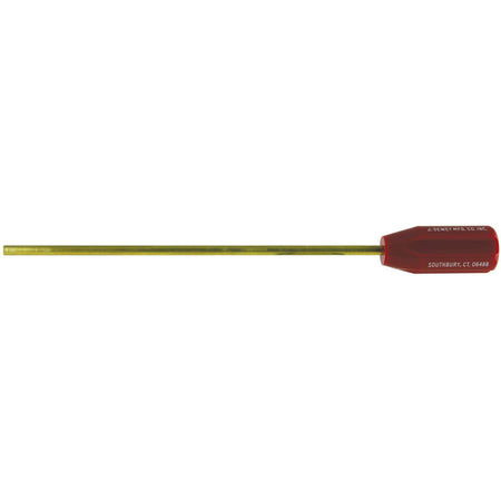 J. Dewey Brass Chamber Cleaning Rod 1/4" Diameter - Female 8-32 Thread