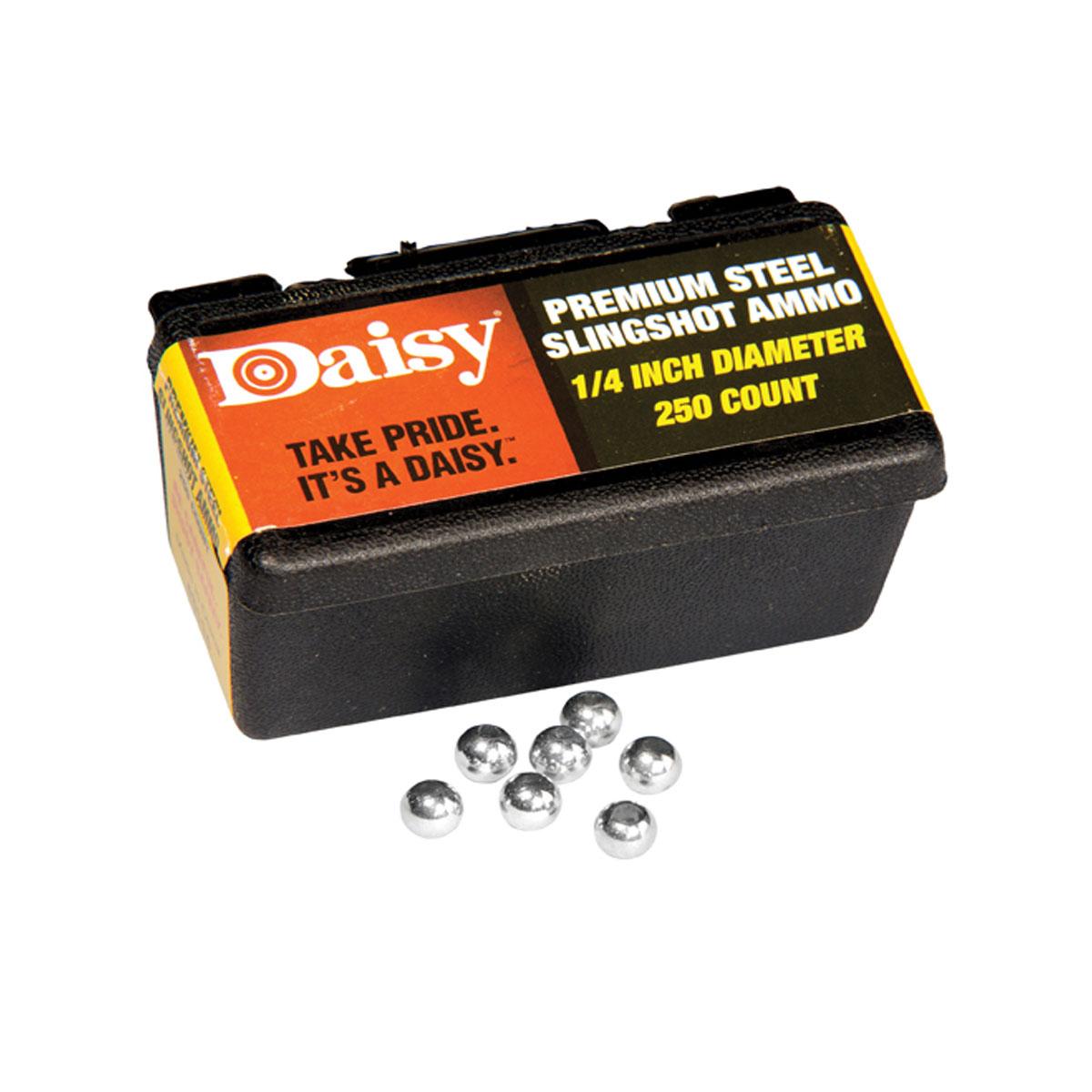 Daisy PowerLine 1/4" Steel Slingshot Ammo 250 Count
