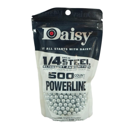 Daisy Slingshot Ammo 1/4" Zinc-Plated Steel Shot 500 Count Bag