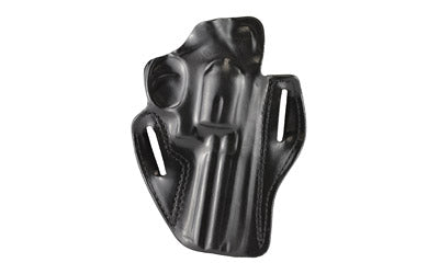 DeSantis Gunhide 002 Speed Scabbard OWB Belt Holster, 4" Ruger GP100 / S&W L Frame / Colt Python / Dan Wesson, RH, Black Leather 002BA34Z0