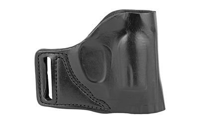 DeSantis Gunhide E-GAT Slide OWB Belt Holster, Fits J-Frame 2.25" / Bodyguard .38 / Ruger LCR, Right Hand, Black Leather 115BA02Z0