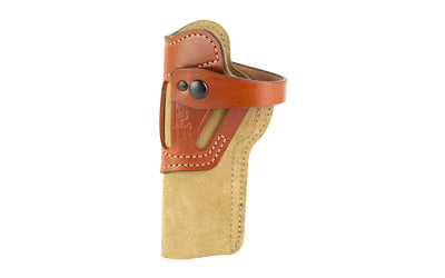 DeSantis Gunhide Wild Hog OWB Leather Holster, Fits Ruger MK Series/22-45, S&W 41, Browning Buckmark, Ambidextrous, Tan