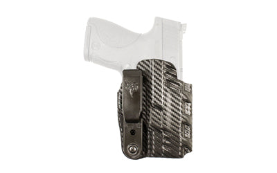 DeSantis Gunhide Slim-Tuk IWB Holster for S&W M&P Shield, Ambidextrous, Carbon Fiber Exterior, Blue Kydex