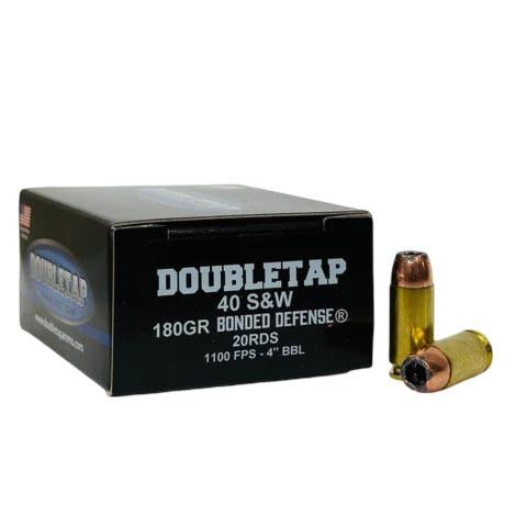 DoubleTap Bonded Defense .40 S&W 180 gr JHP ammo