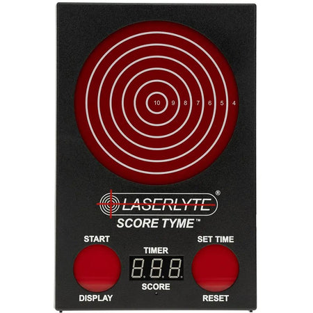 LaserLyte ScoreTyme Laser Scoring Target with 147 LEDs, Black and Red, Compatible with LaserLyte Lasers 1231436