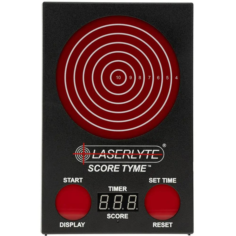 LaserLyte ScoreTyme Laser Scoring Target with 147 LEDs, Black and Red, Compatible with LaserLyte Lasers 1231436