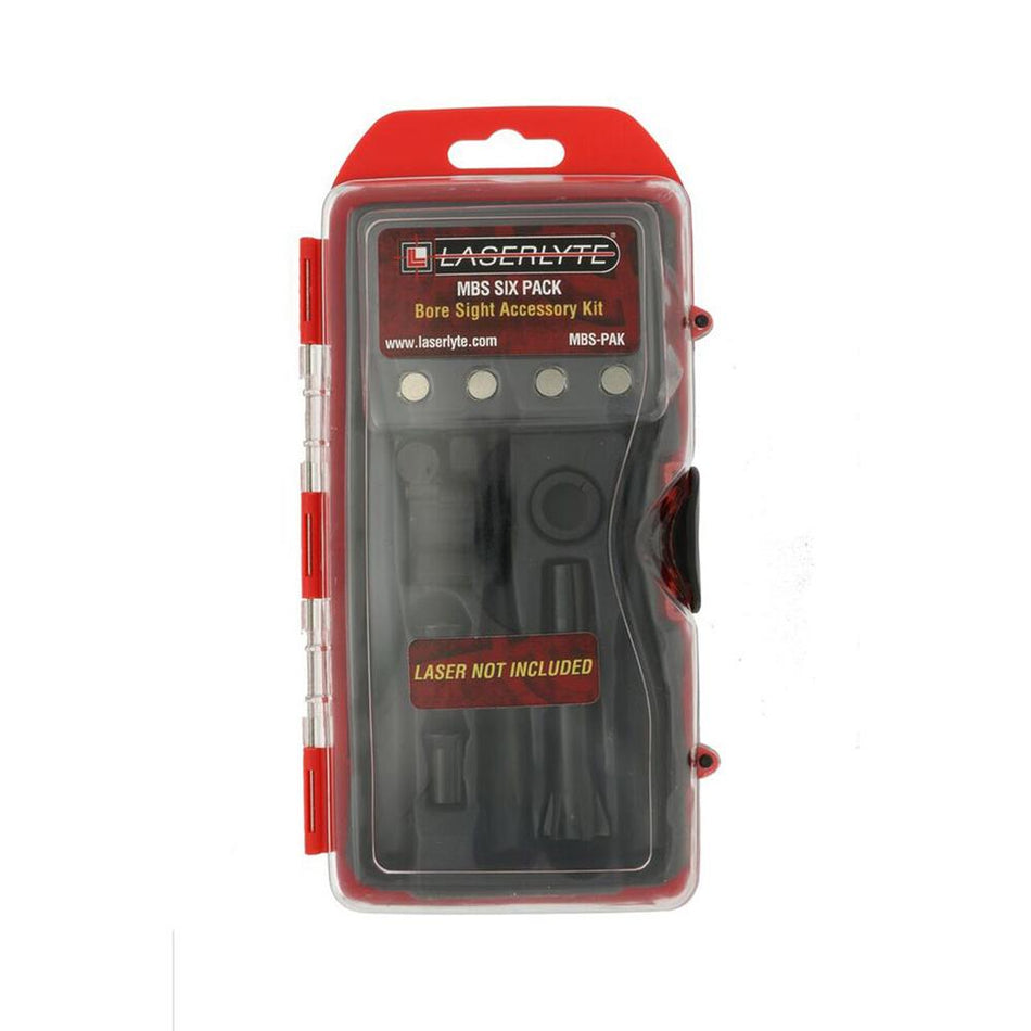 LaserLyte Laser Bore Sight MBS Six Pak Accessories Pack with Case and Adapters