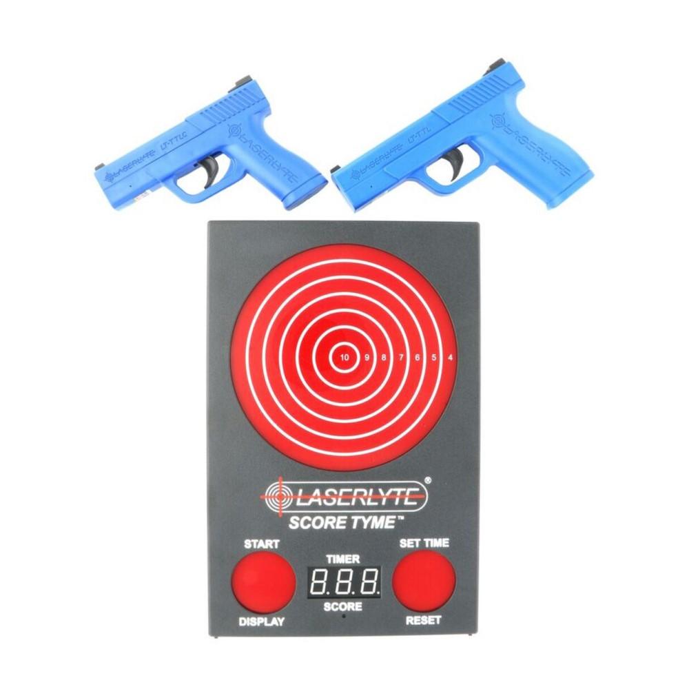 LaserLyte Score Tyme Trainer Target Versus Kit with 2 Training Pistols and Point of Impact Display