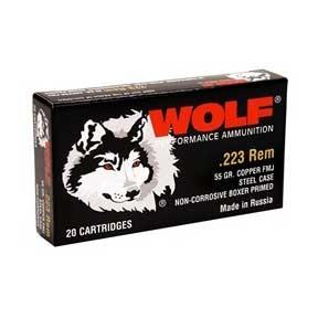 Wolf PolyFormance .223 Remington 55 gr FMJ ammo