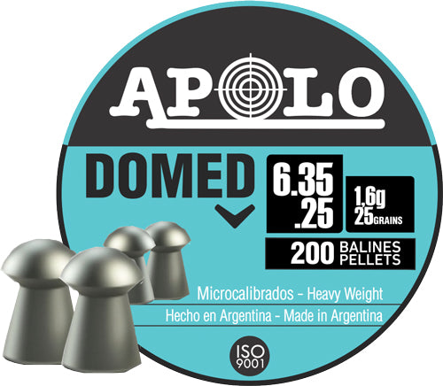 Hatsan Apolo .25 Domed Pellets 25 Grain 200 Count