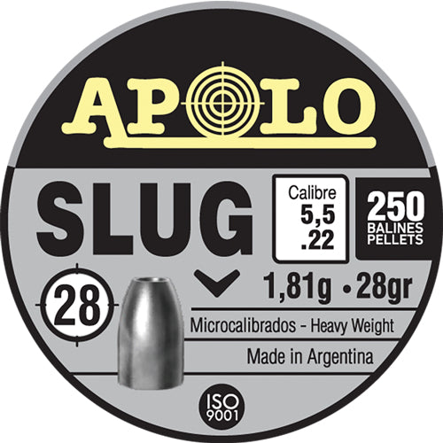 Hatsan Apolo .22 Slug Pellets 28 Grain 250 Count
