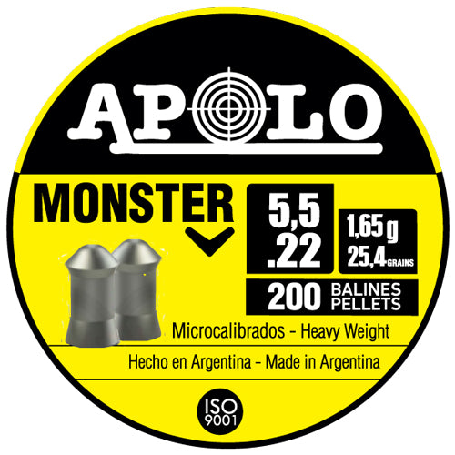 Hatsan Apolo .22 Monster Pellets 25.4 Grain 200 Count