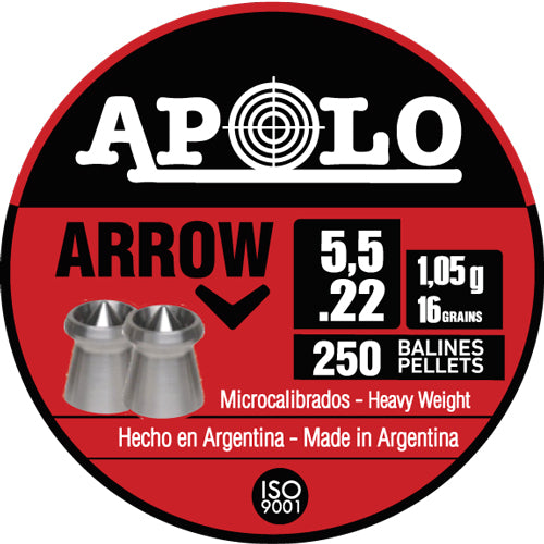 Hatsan Apolo .22 Arrow Pellets 16 Grain 250 Count