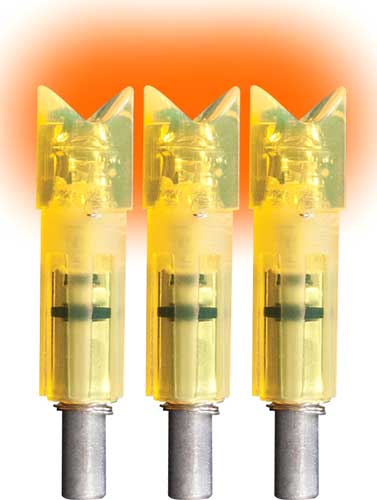 Lumenok Crossbow Lighted Nock HD Orange Crescent Easton 3-Pack
