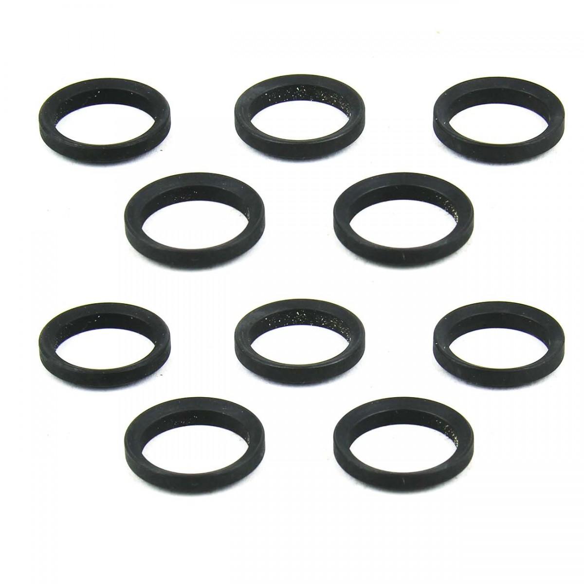 TacFire AR-10 Muzzle Brake Crush Black Washers - Pack of 10 Steel Crush Washers