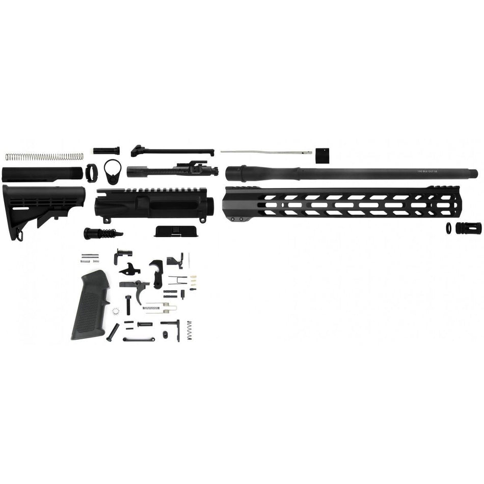 TacFire .300 Blackout 16" Unassembled AR-15 Rifle Build Kit with Lower Parts Kit
