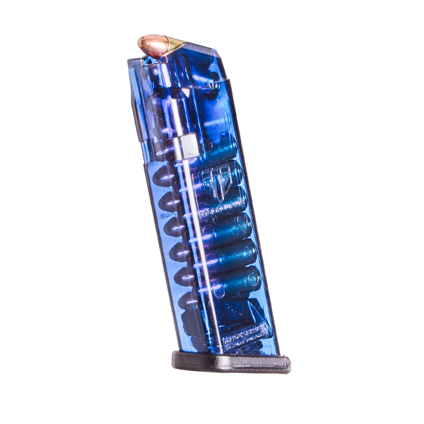 ETS Blue Handgun Magazine for Glock 17/18/19/19x/26/34/45 Gen 1-5 9mm Luger 17-Round
