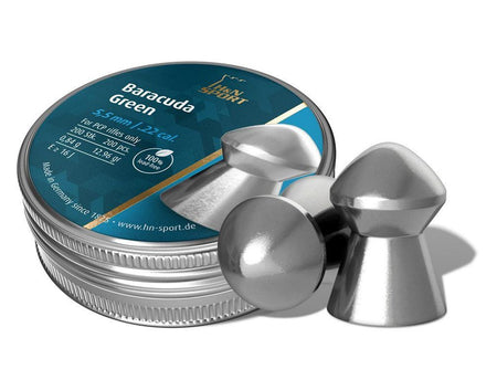 H&N Baracuda Green .22 Cal Lead-Free Air Gun Pellets 12.65 Grain 200ct