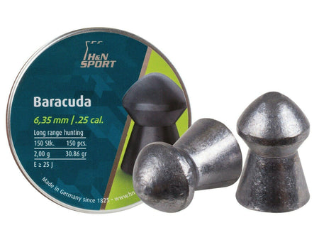 H&N Baracuda Hunter Extreme .25 Cal Airgun Pellets 150 Count Blister Pack