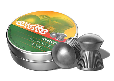 Hatsan H&N Excite Hammer Domed Round Nose Airgun Pellets .177 Cal 500 Count